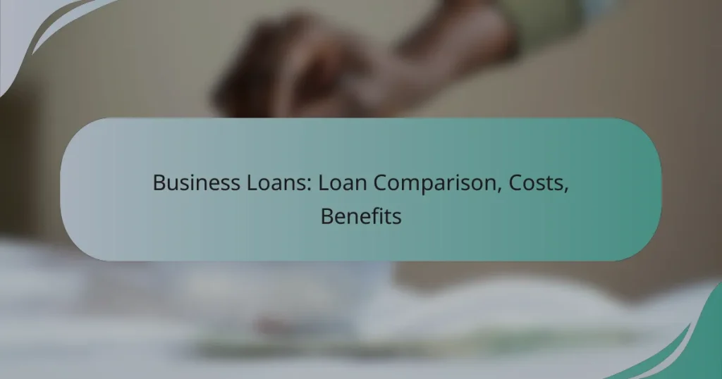 Business Loans: Loan Comparison, Costs, Benefits