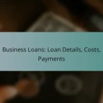 Business Loans: Loan Details, Costs, Payments