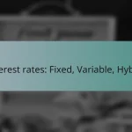 Interest rates: Fixed, Variable, Hybrid