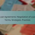Loan Agreements: Negotiation of Loan Terms, Strategies, Practices