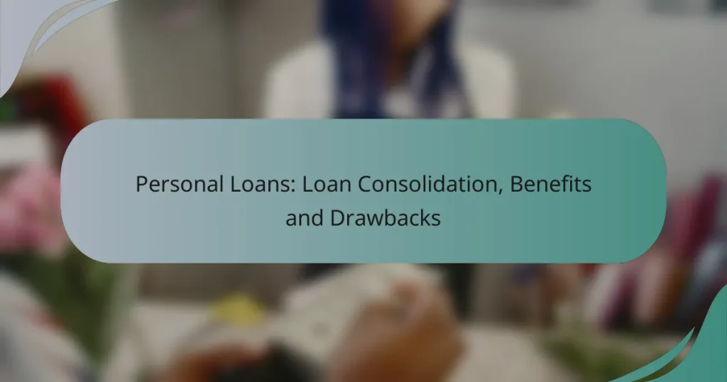 Personal Loans: Loan Consolidation, Benefits and Drawbacks